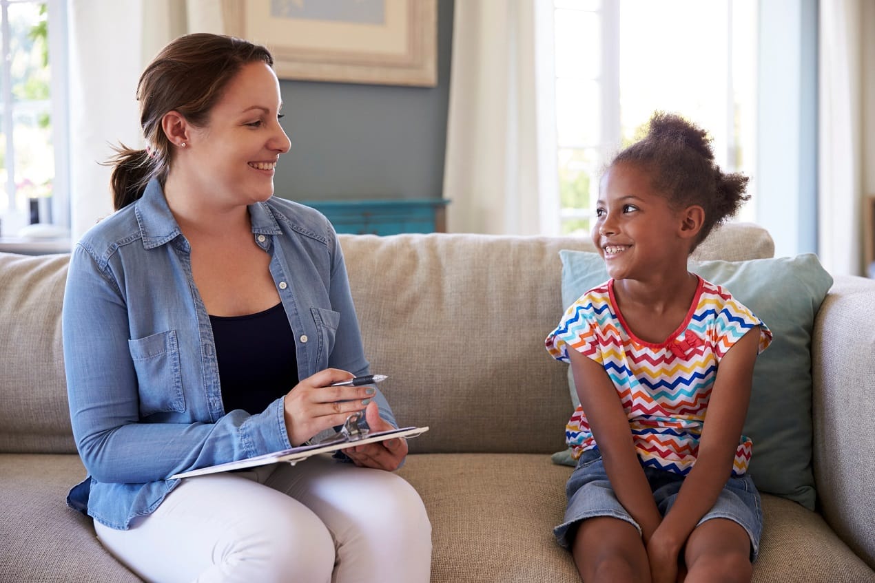 Young Girl Talking With Counselor At Home| TMZ Behavioral Care in Davie, FL