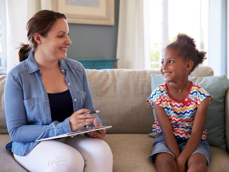 Young Girl Talking With Counselor At Home| TMZ Behavioral Care in Davie, FL